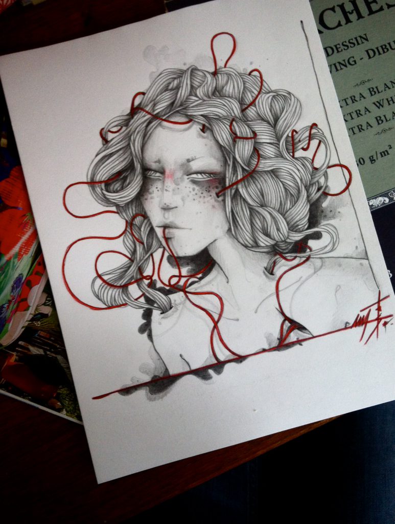 Drawing by Beatrix Mutelet / via allaboutrohmy.com