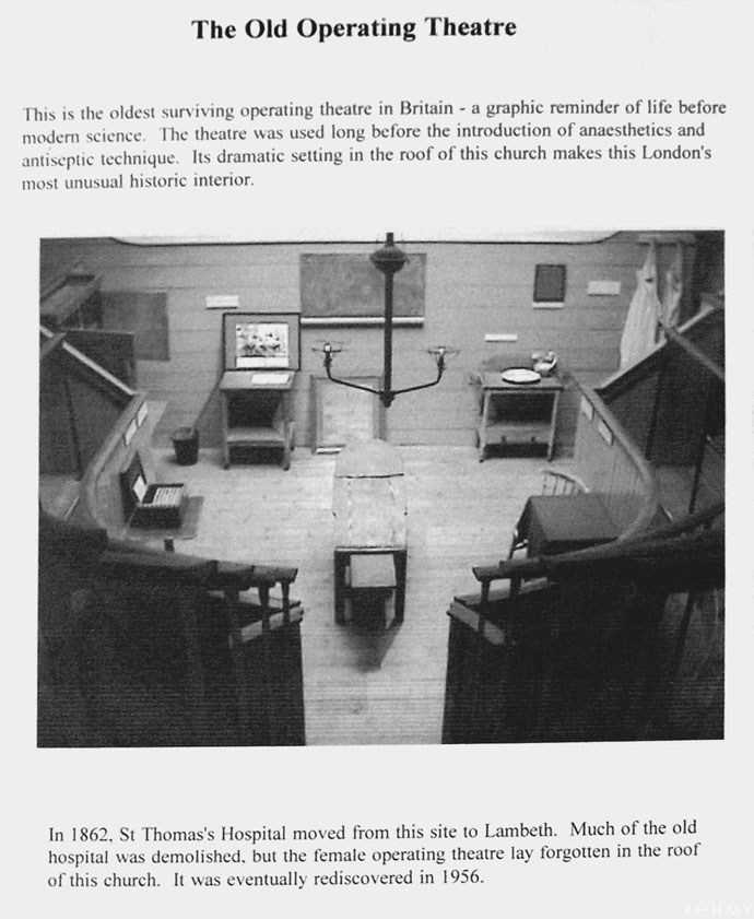 The old operating theatre in London / Reisebericht via allaboutrohmy.com
