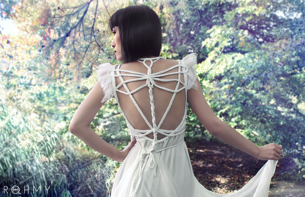 ROHMY Couture : Dragonfly Weddingdress /// Model: Anny Anarchy /// Bespoke wedding gown available at www.rohmy.com