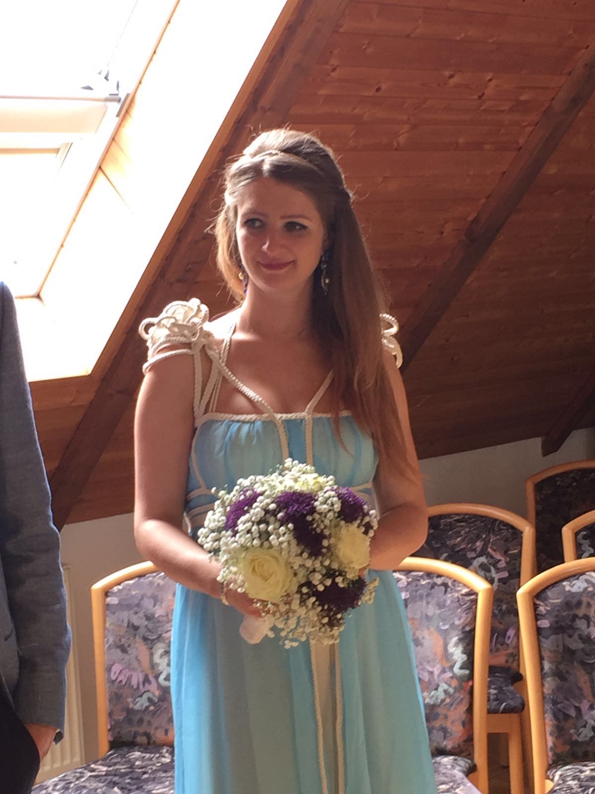 ROHMY Couture #realbride / Customerphotos from pregnant bride Miriam wearing her bespoke ROHMY weddinggown