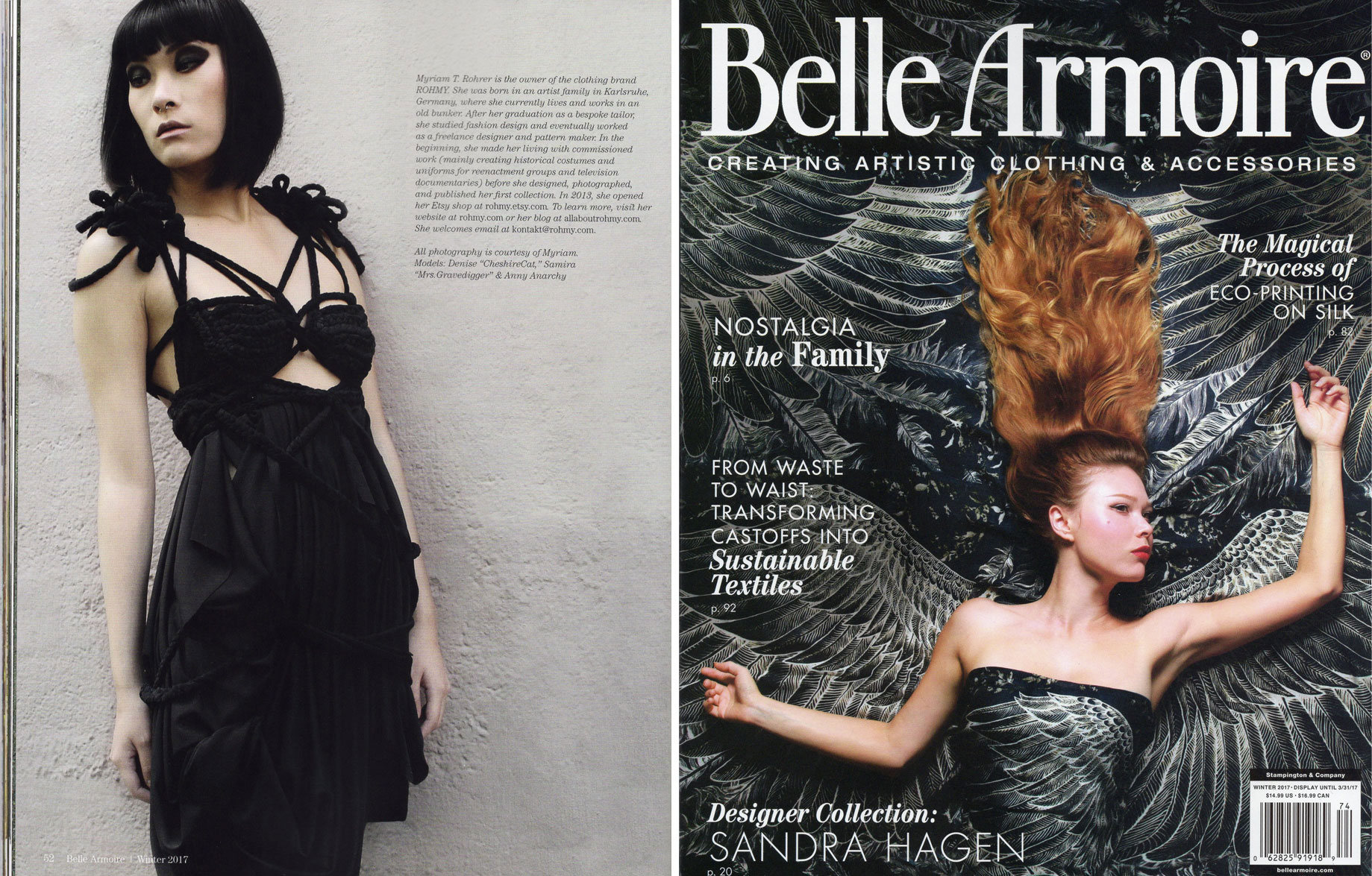 Publication: ROHMY Couture im Belle Armoire Magazin (Winter 2017)